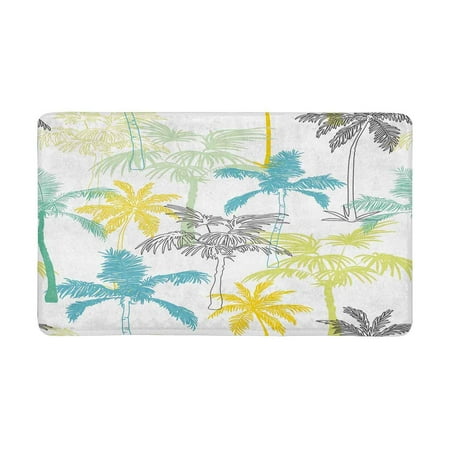 Pop Palm Trees California Doormat Entrance Mat Floor Rug Indoor