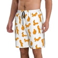 thumbnail image 2 of Naloa Cartoon Squirrel Men's Beach Shorts, Surfing shorts, Swim trunks, Quick Dry Swim Trunks for Surfing Beach Fun - 3X-Large, 2 of 9