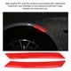 thumbnail image 5 of 4Pcs Car Wheel Eyebrow Bumper Reflective Safety Warning Strip Tape Sticker Decal Red, 5 of 5