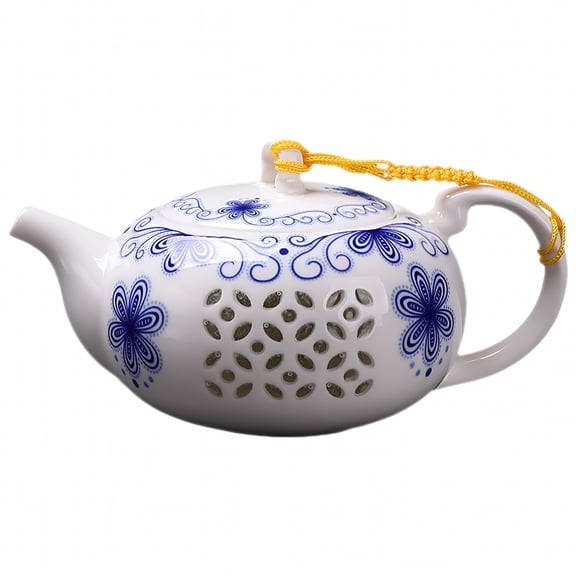 ACDANC Porcelain Teapot Traditional Tea Pot Loose Tea Teapot For Home Restaurant Tearoom