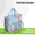 thumbnail image 3 of Garden Tool Bag,Pioneer Flower Floral Print Pattern Garden Tool Organizer,Garden Gifts,Waterproof Multi-Pocket Garden Tool Storage 11.8x5.5x11.4 Inch(Tools NOT Included), 3 of 6