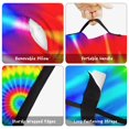 thumbnail image 6 of Red and Green Tie Dye Pattern Teens Toddler Nap Mat with Pillow, Sleeping Mat Bag for Preschool Daycare 59"x22", 6 of 6