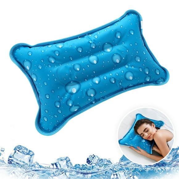 Pedty Pillow Case Cotton Cushion Water Injection Cooling Ice Pillow Summer Cooling Sleep Ice Pillow Summer Artifact Breathable Ice Cooling Pillow Ice Pad