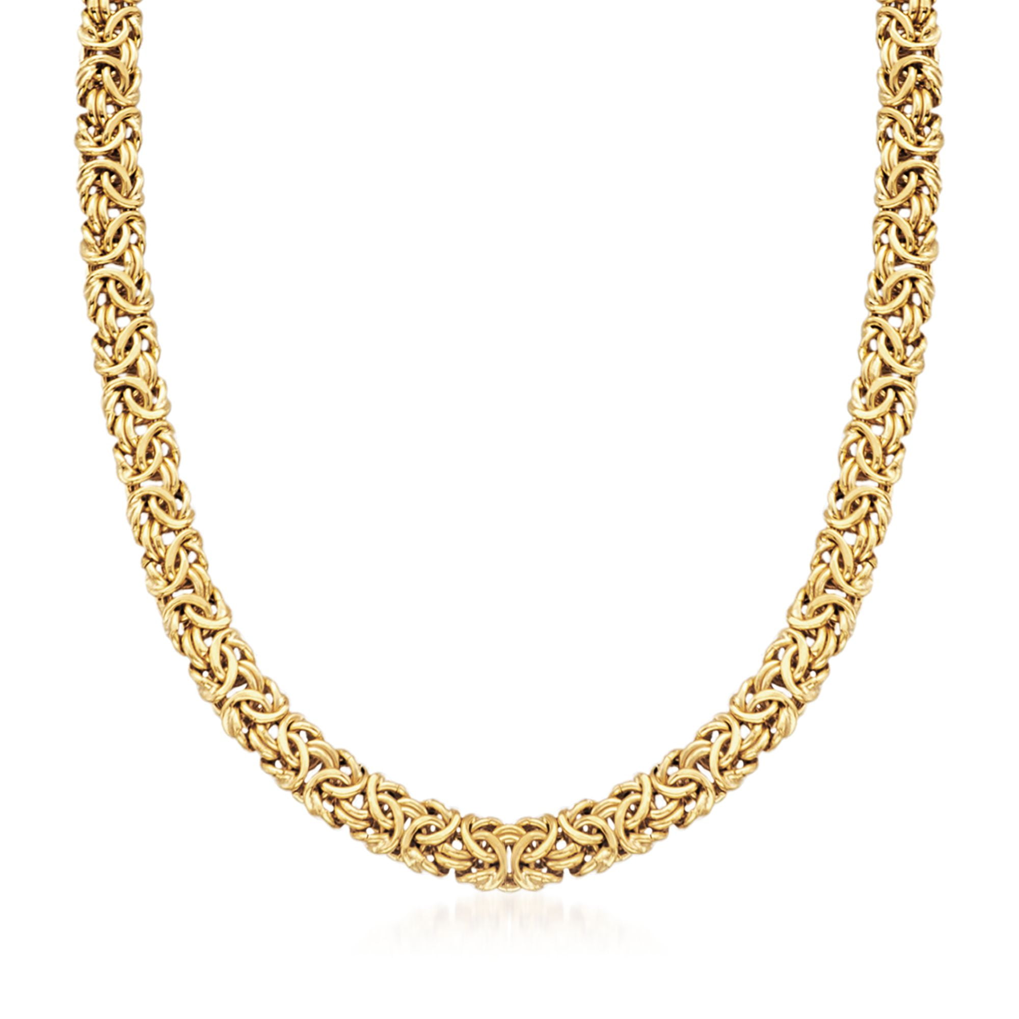 Ross Simons Ross Simons 18kt Gold Over Sterling Silver Byzantine Necklace Walmart Com Walmart Com Ross Simons Ross Simons 18kt Gold Over Sterling Silver Byzantine Necklace Walmart Com Walmart Com