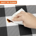 thumbnail image 6 of OPUX Anti Fatigue Kitchen Floor Mat, Reversible Cushioned Memory Foam Kitchen Rug Pad, Waterproof Non-Slip Padded Comfort Standing Mat Laundry Home, 32x17 (Buffalo Check Black White Herringbone), 6 of 6