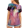 thumbnail image 4 of Camisas Para Mujer Moda Tops Divertido Printe Casual Loose Fit Camisetas Blusa Estampado Camisa Odeerbi ODB126391, 4 of 6
