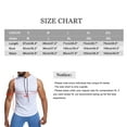 thumbnail image 4 of Baozhu Men's Workout Hooded Tank Tops Sleeveless Casual Gym Training Hoodies  Fashion Athletic Hoodies Pullover Hooded T-Shirts, 4 of 7