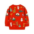 thumbnail image 4 of Zshosam Cute Christmas Sweatshirts for Teen Girls Outfits for Girls Kids Christmas Sweatshirt Comfortable Crewneck Loose Tops Size 5T 6T,(Red 5-6 Years), 4 of 5