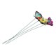 thumbnail image 5 of Decoración de mariposas de simulación, 4 piezas de mariposas de simulación coloridas decoraciones al aire libre estacas de jardín rendimiento sólido, 5 of 9