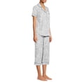 thumbnail image 4 of Secret Treasures Women's Plus Traditional Short Sleeve Notch Collar Pajamas Set, 4 of 6