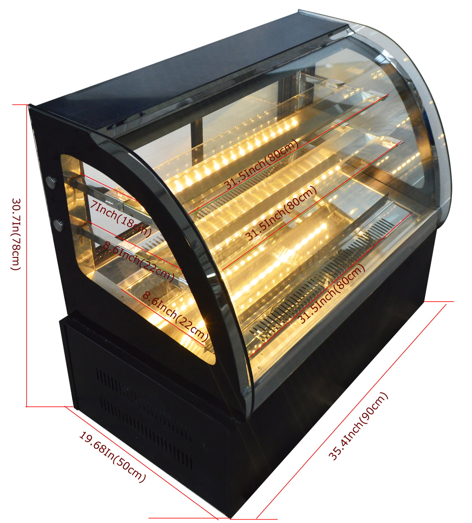 Buy COMMERCIAL NEW UPRIGHT DISPLAY FRIDGE - 430L G40A 