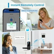 Smart Lock,Keypad Door Lock with Handle,Keyless EntryDoor Lock,Biometric Fingerprint Door Lock,ElectronicDigital Door Lock,Code Door Lock for Front/interiorDoor,Door Handle,Deadbolt Alternative