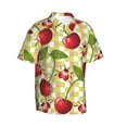 thumbnail image 2 of Bixox Men's Hawaiian Shirts Men's Cherries and Ladybirds Print Short-Sleeve Shirt-Medium, 2 of 8