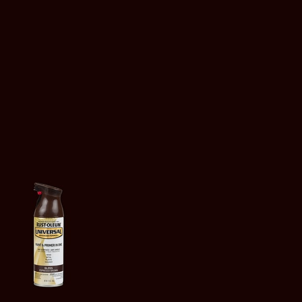RustOleum Universal Gloss Espresso Brown Spray Paint 12 oz. Walmart
