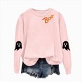 thumbnail image 4 of Godom Halloween Womens Oversized Sweatshirts Ghost Graphic Crewneck Pullover Long Sleeve Hoodies Tops Fall Fashion Outfits 2025 Clothes, 4 of 5