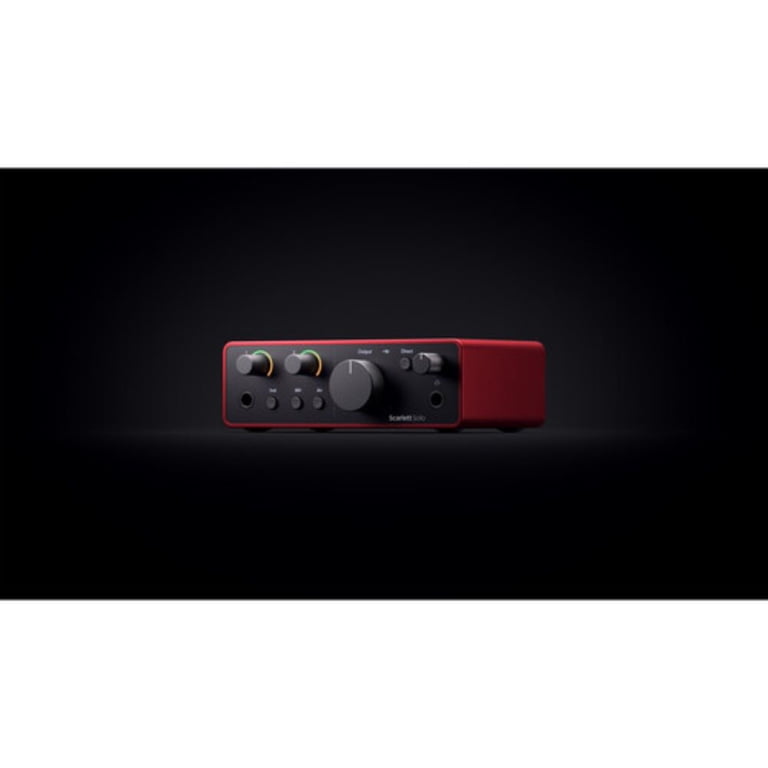 Focusrite Scarlett Solo 4th Gen USB Audio Interface with