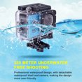 thumbnail image 3 of TOPRenddon Sports Camera HD 1080P Underwater Waterproof Portable Action Camera DV Recorder Kit for Travelling Outdoor Cycling Diving Black, 3 of 9