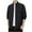 Black, variant on XWSHYW Men Clothes In Mens Fashion Casual Solid Long-Sleeved No-Hat Stand Collar Casual Coat/Jacket