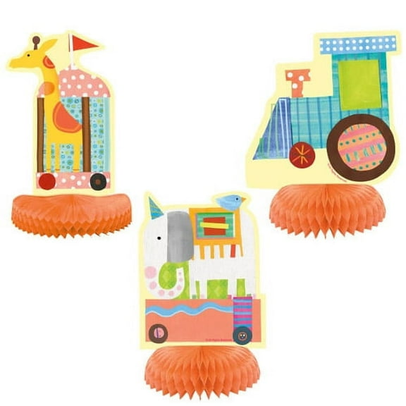 Circus Baby Shower Centerpiece Decorations, 3pc