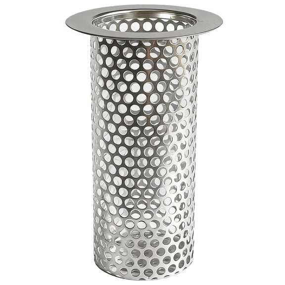 Stainless Steel Drain Basket, 5.9 in / 15 cm High Drain Strainer, 3 in / 7.5 cm Floor Drain Strainer, Anti-Clog, Anti-Unwelcome Guests, Kitchen Sink, Shower Drain Filter