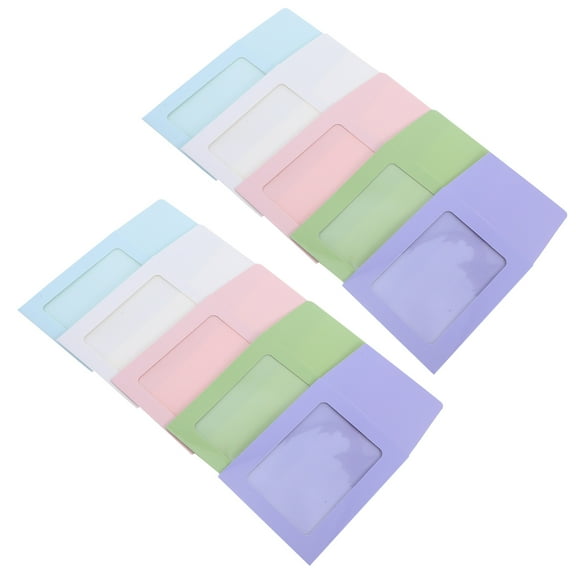 WASHWEPE Rectangle Paper Frame Cardboard Picture Frames Assorted Color 30 Pcs For Diy Projects