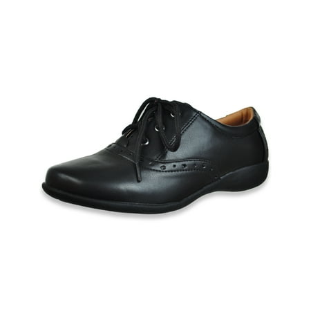 

School Rider Girls Oxford Shoes - black 13 youth