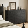 thumbnail image 6 of Casacomoda Dresser with 13 Storage Drawers, 55-Inch Long Dressers for Bedroom, Large Dressers TV Stand, Black, 6 of 7