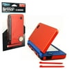 KMD Aluminum Armor Case & Dual Stylus Set For Nintendo DSi XL, Fire Red