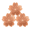 Flower, variant on Bird Bath Copper Disk, 0.6mm Reinforced 99.99% Pure Copper Cleaning Disk with Triple-Point Support for Physical Safe Clean Water All-Season, Universal Fit for Outdoor Birdbaths, Bowl, Bird Bath Solar
