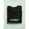 thumbnail image 3 of Abstract Flash Of Lightning Sweatshirt Women -Image by Shutterstock, Female 5X-Large, 3 of 4