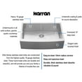 thumbnail image 4 of Karran Usa El-84-Pk1 Elite 33" Farmhouse Single Basin Stainless Steel Kitchen Sink -, 4 of 7