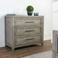 thumbnail image 6 of Kosas Home Ridge Reclaimed Pine 3 Drawer Nightstand, 6 of 10