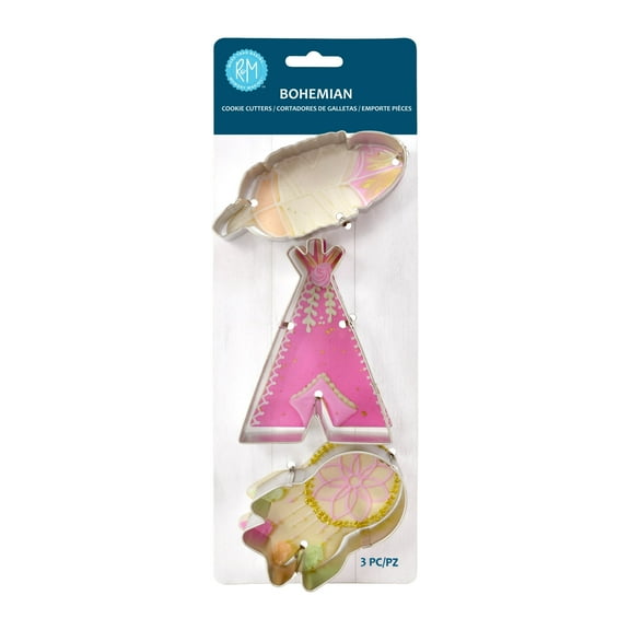 R&M International Bohemian 3 Piece Cookie Cutter Set