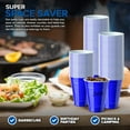 thumbnail image 7 of Stock Your Home Blue Plastic Cups Disposable, 16oz (100 Count) Heavy-Duty, Large Party Cup Pack Bulk Pack for Drinking Punch, Soda, Wine, Beer, 4th of July, Halloween, 7 of 7
