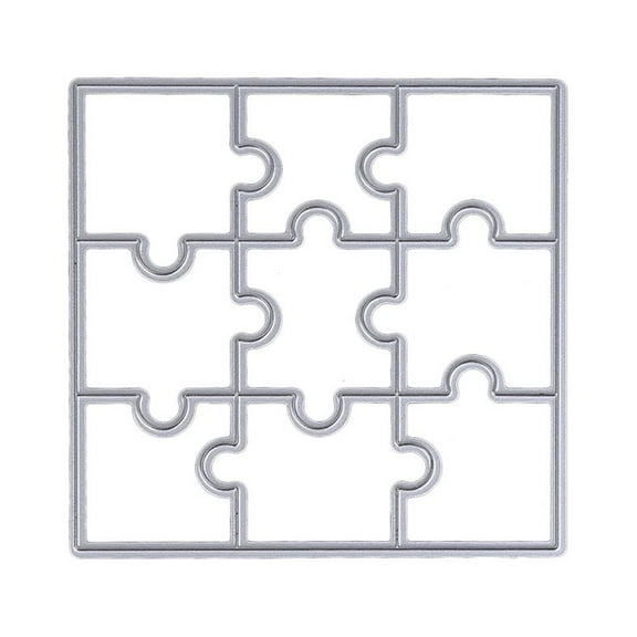 HYROOY Puzzle Metal Cutting Dies Stencil Template Scrapbook Album Paper Card Craft Carbon Steel