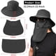 thumbnail image 2 of Sombrero de cubo gorra de pesca ala ancha visera sol verano al aire libre protección Uv hombres caliente, 2 of 4