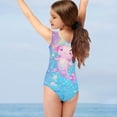 thumbnail image 3 of Maillot de Bain une Pièce pour Filles 3-14 Col en V Maillot Sans Manches, 3 of 5