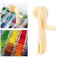 thumbnail image 2 of String Winder Thread Card Embroidery Plastic Thread Bobbins Flosses for Manual Storage Holder Winding Stitches Wound, 2 of 9