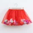 thumbnail image 5 of Girls Party Dress Kids Festive Petal Skirt With Net Overlay Performances Celebrations Clothes, 5 of 5