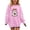 Pink C, variant on Enjoytime Halloween Crewneck Sweatshirt Ghost Pumpkin Graphic Long Sleeve Pullover Top Cute Fall Fashion Kids Clothes Girls