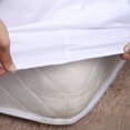 thumbnail image 3 of Queen Size Pure White Polyester Soft Comfortable Mattress Protector Cover Household Bedroom Use, 3 of 8