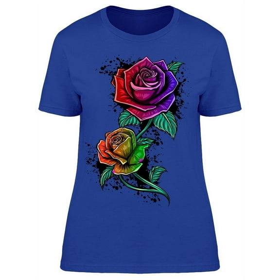 Rose Flower T-Shirt Women -Image by Shutterstock, Female Large