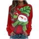 thumbnail image 1 of Camisas navideñas para mujer, sudadera ligera con cuello redondo de manga larga estampada, camisetas cómodas gráficas Pompotops gfhjh14617, 1 of 7