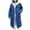 Dark Blue, variant on Drses Women's Sherpa Lined Long Denim Jacket with Removable Faux Fur Collar