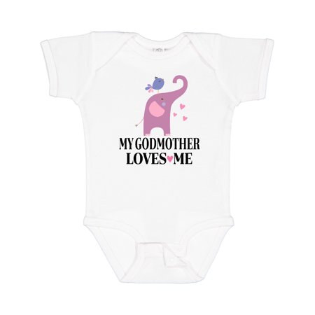 

Inktastic My Godmother Loves Me Goddaughter Gift Baby Girl Bodysuit