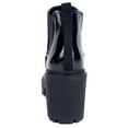 thumbnail image 3 of Soda Women Chunky Thick Lug Sole Heels Ankle Boots Hidden Platform Elastic Sides Booties BLISS-S Black Patent 10, 3 of 4