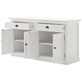 thumbnail image 4 of Beaumont Lane Solid Mahogany Wood Sideboard Dining Buffet with Storage in Pure White, 4 of 8
