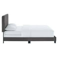 thumbnail image 4 of Modway Celine Channel Tufted Performance Velvet Full Bed in Gray, 4 of 8