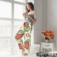 thumbnail image 6 of Picia Frog Hold Strawberry Womens Soft Woven Cotton Elastic Waistband Sleep Pajama Pant Lounge Sleep Pant With Pockets And Drawstring-Large, 6 of 9
