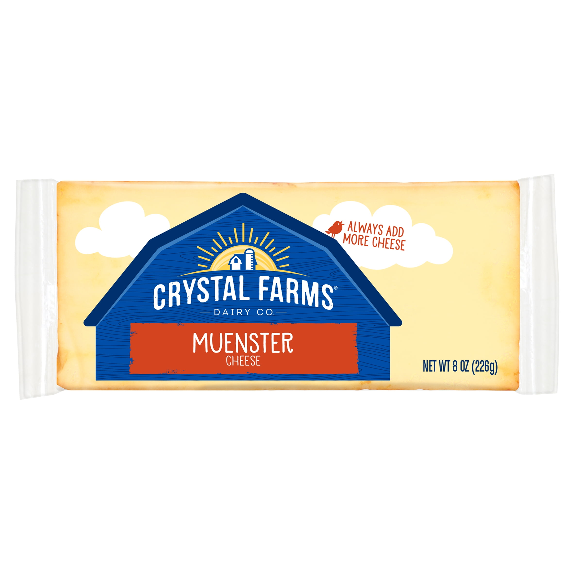 Crystal Farms Muenster Cheese, 8 oz